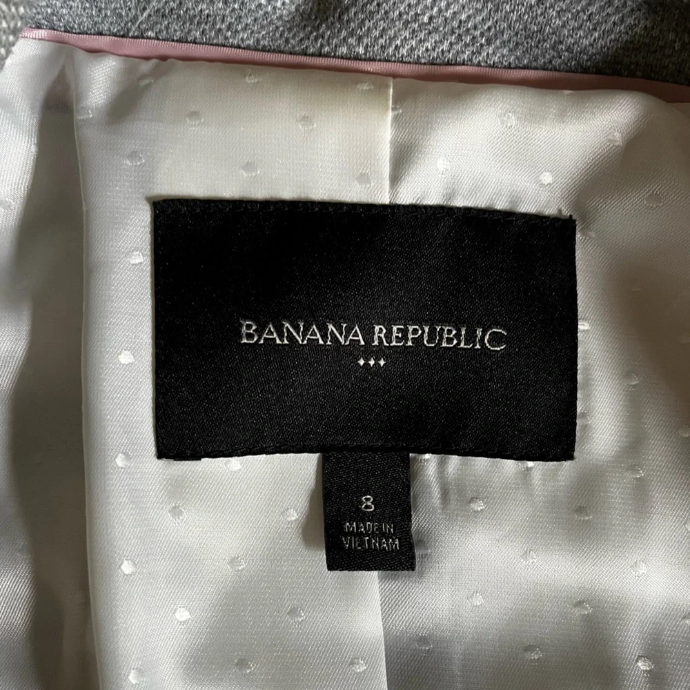 Banana Republic Gray Blazer Professional Suit Jacket - Picture 6 of 7
